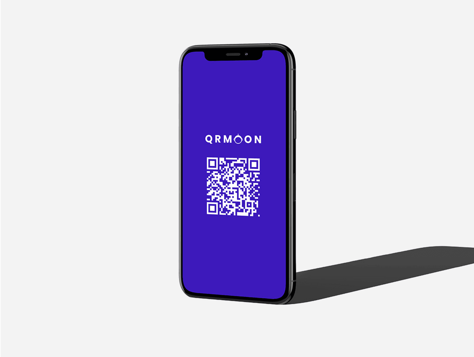 Código QR de QRMOON en un teléfono